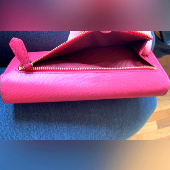 Pink Prada Wallet with Double Snap - Picture 13 of 13